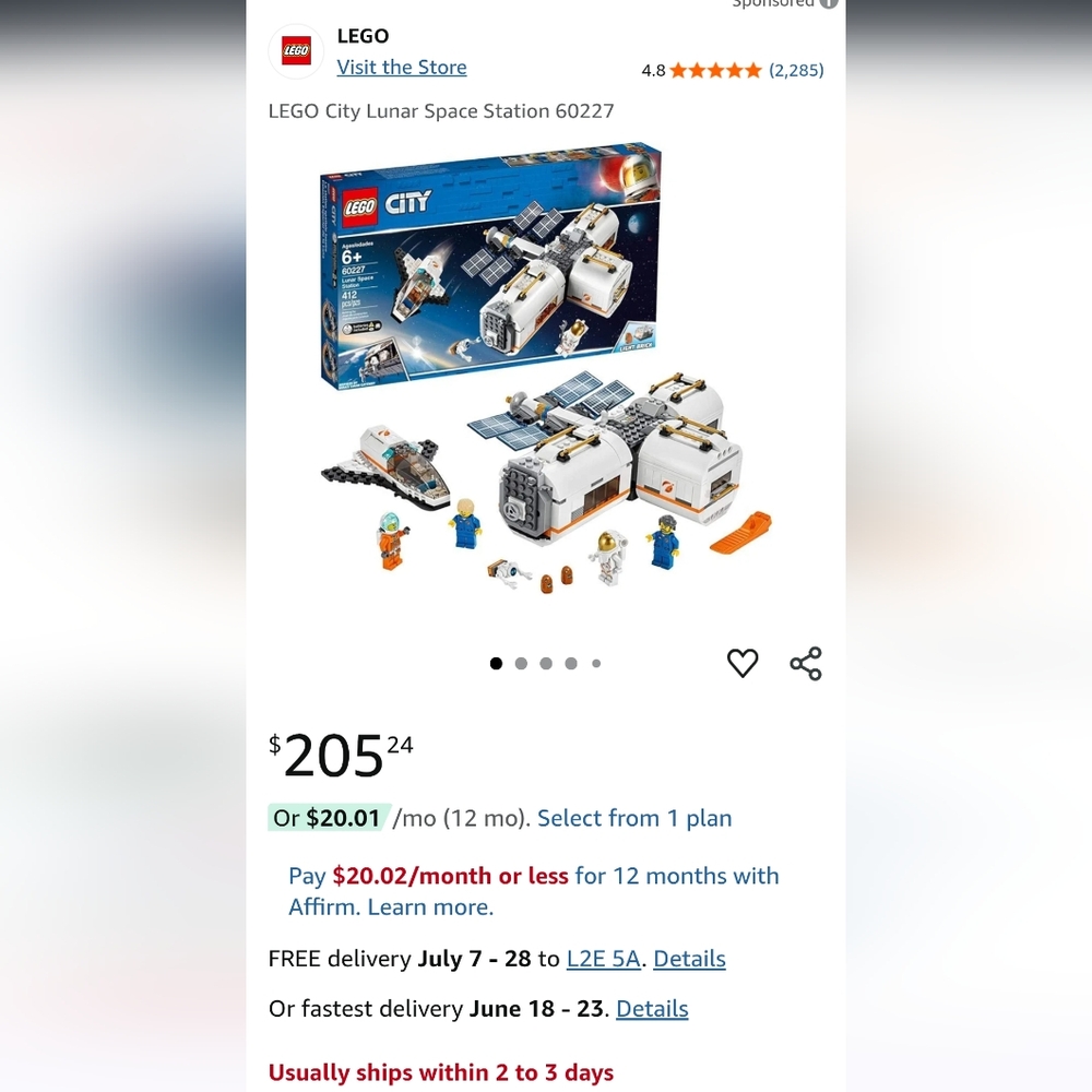 LEGO Lunar Space Station 60227